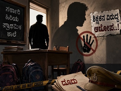 ಶ್ರೀನಿವಾಸಪುರ:ವಿದ್ಯಾರ್ಥಿನಿಯರೊಂದಿಗೆ ಶಿಕ್ಷಕನ ಅಸಭ್ಯ ವರ್ತನೆ ಆರೋಪ!